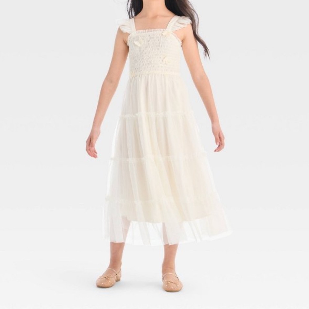 Elegant Cream Maxi Dress